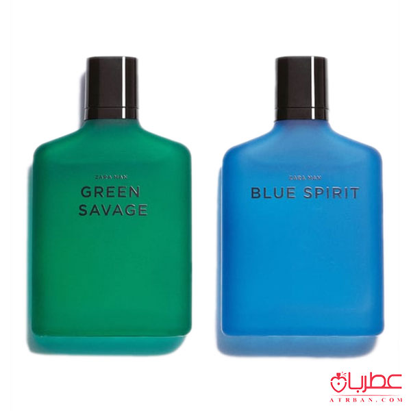 عطر ادکلن زارا من بلو اسپریت و گرین ساواج-دوقلو | ZARA MAN GREEN SAVAGE + BLUE SPIRIT